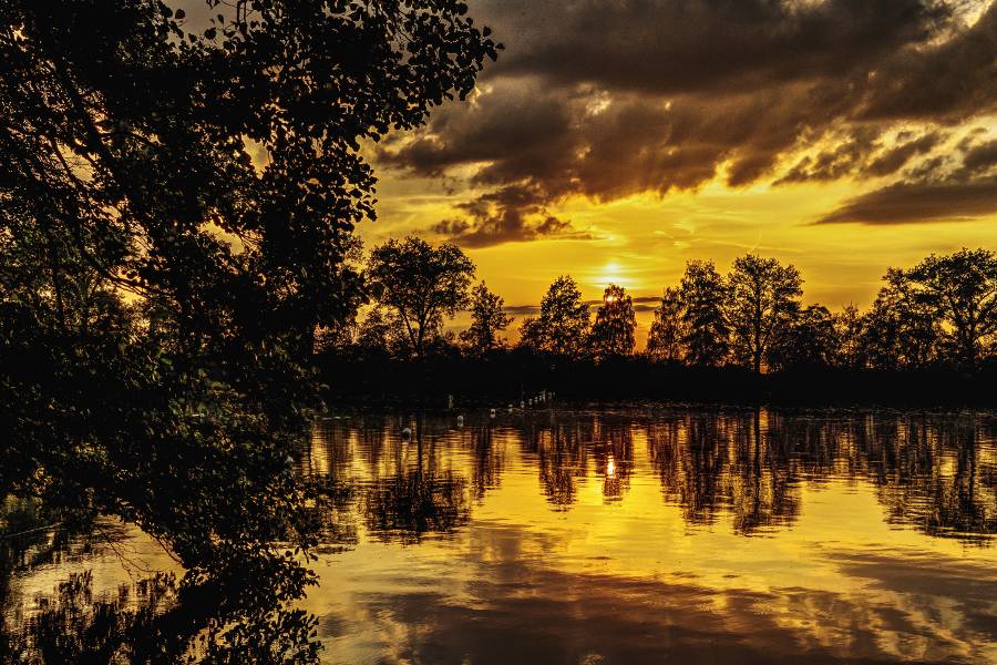 Landscape of a lake